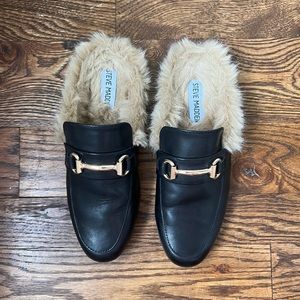 Steve Madden Fur Loafers